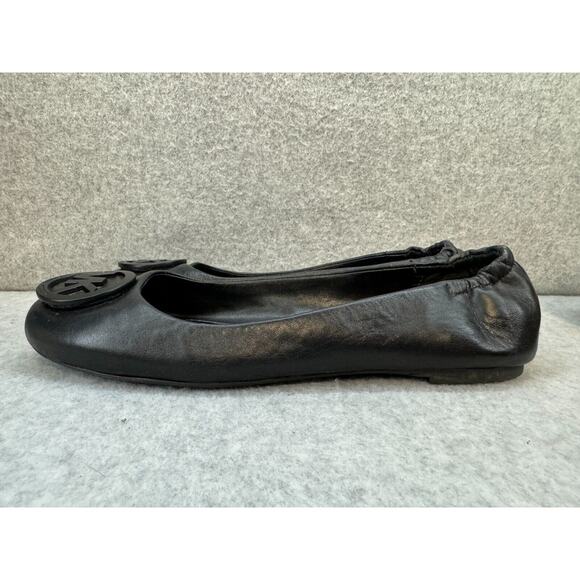 Michael Kors Lindsay Ballet All Black Leather Flats Blackout US 7.5 - EU 37 - Picture 2 of 11